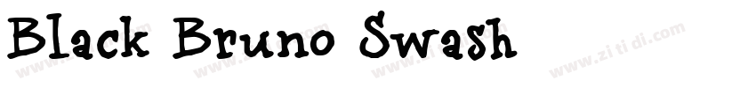 Black Bruno Swash字体转换